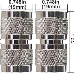 NBR N Male to N Male Adapter Connector Coax Coupler for CB Radio Two-Way Wireless Antenna Amplifier image 3