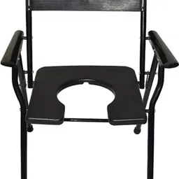 svs surgical Commode Chair for unisex/ADULT Comfortable Safe chair Commode Chair( Black ) Commode Chair-picture-16