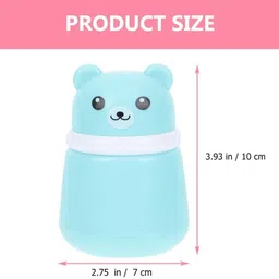 imprint Powder Puff With Holder Container | Powder puff For Babies | Blue Panda image 4