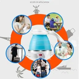 nimyank Foldable Travel Electric Kettle Portable Silicone Collapsible (Multicolor) Beverage Maker-picture-28