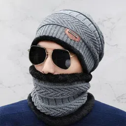 truflair Embellished, Printed, Self Design, Solid, Woven Beanie image 1