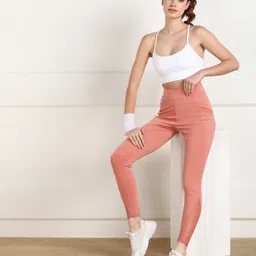 sharktribe Solid Women Pink Tights image 5