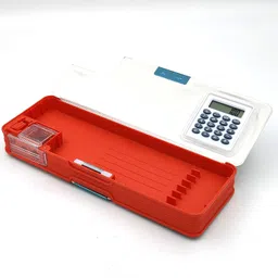 spartone Inbuilt Calculator & Sharpener for Girls and Boys Birthday Return Gift Spiderman, Unicorn Art Plastic Pencil Boxes image 5