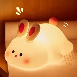 nairo Big Rabbit Night Light Lamp with Gesture Control Sensor with USB Rechargeable Night Lamp-picture-25