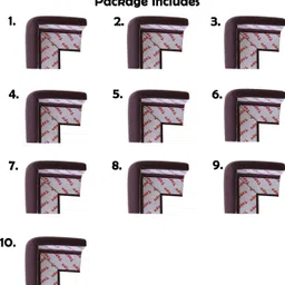 vic kid Corner Protector, Baby Proofing Table Corner Guards With Pre-Taped, (10 Pack) image 2