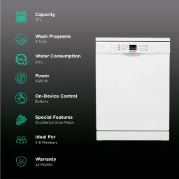 BOSCH Series 6 13 Place Settings Free Standing Dishwasher with Glass Protection Technology (White) image 3
