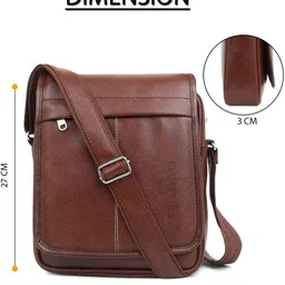 zipcraze Men Brown Messenger Bag image 2