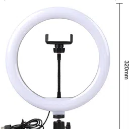 Wanzhow Selfie Ring Light with Tablet Holder & Cell Phone Holder - Ring Light for ios & Android, Ring Light for Live Stream/ Makeup, YouTube, Video, Photography, Vlogging, Live Streaming etc. Ring Flash image 2