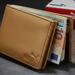 saksham enterprise Men Formal Tan Genuine Leather Wallet-picture-39