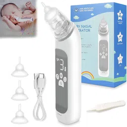 avedia New Born Baby Nose Suction Pump For Mucus Removerm Snot Sucker for Babies Battery Operated Nasal Aspirator image 1