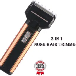 snrn Rechargeable 3in1 Multipurpose Nose Hair Trimmer Shaver for Men ClipperShaver For Men image 4