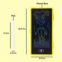 parteet Premium Quality Magical Unique Pencil Box with LCD Screen Writing Pen with Erase Button and Birthday Party Return Gift, Pencil Box for Kids Art Plastic Pencil Box image 3