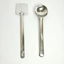 Stainless-Steel Ladle & Spatula Turner set 2 Kitchen Tool Set-image-58