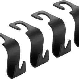 kitcheria Car Backseat Headrest Hook, 4 Pcs Plastic Hanging Storage Holder Car Storage Bag & Bin-picture-32