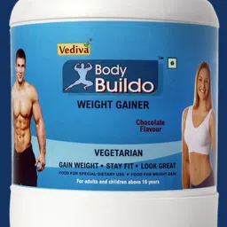 vediva Body Buildo Powder – Muscle & Strength Gainer for Men/Women Weight Gainers/Mass Gainers image 1