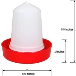praish Quail & Chick Feeder & Drinker Combo 500 grams capacity (Small Size) Ground Bird Feeder image 2