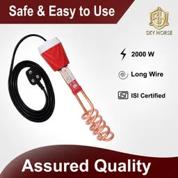 sky horse Shock-Proof & Water-Proof Blue SH-20-PRC 2000 W Shock Proof Immersion Heater Rod image 2