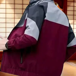 kdsn Wind Cheater Solid Men Wind Cheater image 2