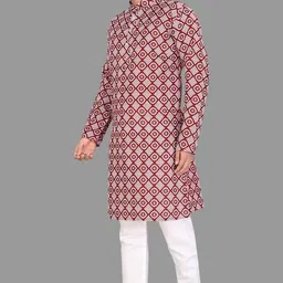 seawind Men Cotton Blend Kurta Pant Set image 4