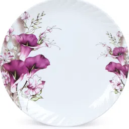 golden fish Marry-Gold Round Quarter Plates Pack of 4, 7 Inches, Floral Print M-QP-10-4 Quarter Plate image 2