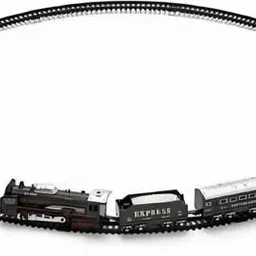 funbazaar Electric Toy Steam Train Set with Track and Fun Battery Operated image 4