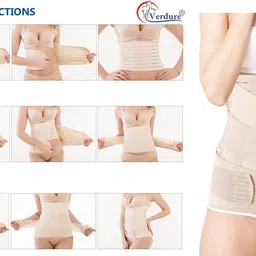 verdure 3in1 Abdominal Weight Loss Belt After Delivery for Women(34''-40''size M) Abdominal Belt image 5