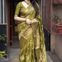 billorani Digital Print, Printed Bollywood Dupion Silk, Cotton Silk Saree image 1