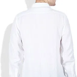 super weston trend Men Slim Fit Solid Ribbed Collar Casual Shirt image 3