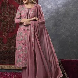 pschoice Women Viscose Rayon Kurti Pant Dupatta Set-picture-22