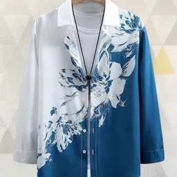 zonly Men Regular, Super Slim Fit Self Design Ribbed Collar Casual Shirt-picture-10