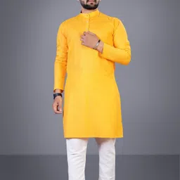 tara global Men Solid Cotton Blend Straight Kurta-picture-41