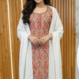 reet mahal Unstitched Wool Salwar Suit Material Embroidered-picture-14
