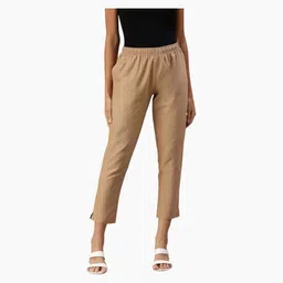 high glitz Women Regular Fit Blue Viscose Rayon Trousers-picture-11