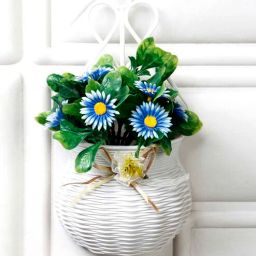 foliyaj Daisy Multicolour Plastic Artificial Flower With Pot-picture-45