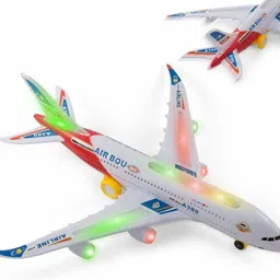 hatello Toy World Jet Aircraft Aeroplane with Flashing Lights and Jet Engine Sounds image 3