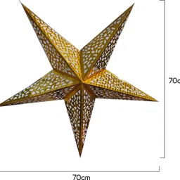 jaicem GOLD BUBBLE WINDOW Hanging Star Pack of 1 image 2