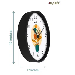 olive tree Jackson Black ABS Plastic Wall Clock image 4