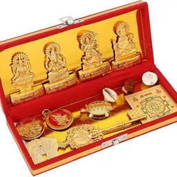 cyan spritual Shri Dhan Laxmi Kuber Bhandari Yantra Brass Yantra-picture-23