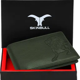 skinbull Men Casual, Formal Green Genuine Leather RFID Wallet-picture-10