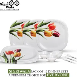 sigri-wala Pack of 12 Melamin Dinner Set-picture-13