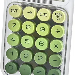 Transparent Desk Calculator With Mechanical Buttons And 10 Digit Display Transparent calculator Basic Calculator-image-9