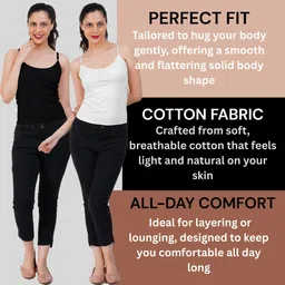 halohugs Women Black Camisole image 5