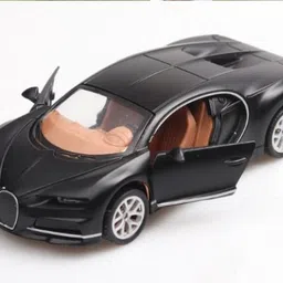 storex Premium Bugatti Black Diecast Metal Sports Toy Car with Pullback Action-picture-25