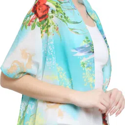 stolevilla Printed Chiffon Women Multicolor Scarf, Stole, Fancy Scarf image 3