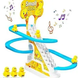 trendora Duck Slide Toy Set for Kids with Lights & Music | Automatic Duck Race Track Game-picture-14