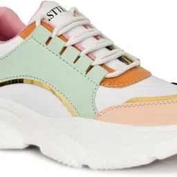 asttelli Trendy Stylish Sports,Walking Multi-Color Chunky Sneakers Casuals For Women image 2