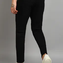 flying machine Men Slim Mid Rise Black Jeans image 4