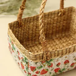 habereindia Multicolor Natural Fibre Medium Gifting Fruit Basket-picture-33