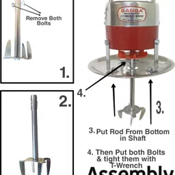 g a n g a Small Electric Madhani Butter Maker Lassi Machine With 2 Rods And 2 Churners Butter Maker Churn image 4