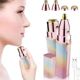 VTHIN Portable 2 In 1 Blawless Eyebrow Remover for women Face, Lips, Nose Hair Trimmer Cordless Epilator-picture-29